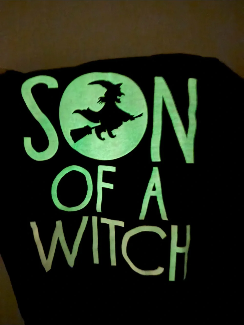 The Children's Place Black Glow-in-the-Dark 'Son of a Witch' Graphic Tee